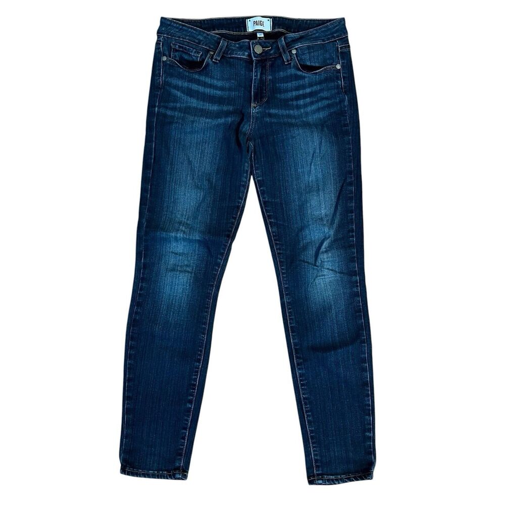 Paige Verdugo Ankle Womens Blue Mid Rise Denim Skinny Leg Jeans Size 29